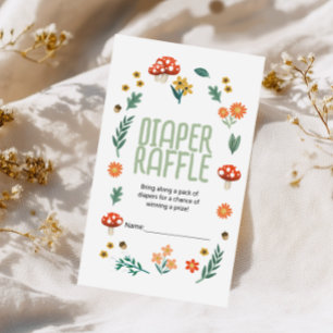 Woodland Babydusche Windelwindeln Begleitkarte