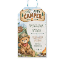 Woodland Bär Ein Glücklicher Camper 1. Geburtstag