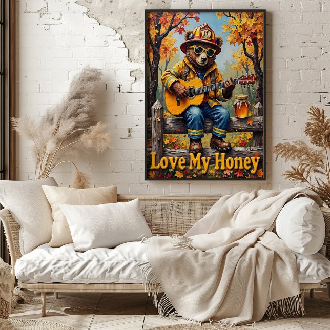 Woodland-Blues: Löwigs rustikale Serenade Poster (Von Creator hochgeladen)