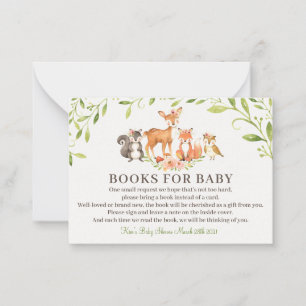 Woodland Books for Baby Showcard Mitteilungskarte