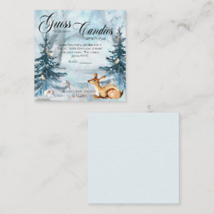 Woodland Boy Baby Showköder in Jar Game Begleitkarte