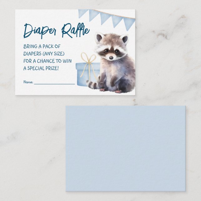 Woodland Boy Babydusche Windelwanne Begleitkarte (Vorne/Hinten)