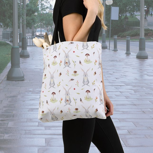 Woodland Bunny Print auf der ganzen Tasche (Von Creator hochgeladen)