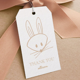 Woodland Bunny Rabbit Custom Gift Tags Geschenkanhänger