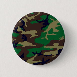 Woodland Camouflage Button