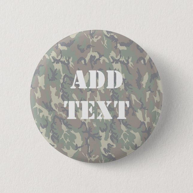 Woodland Camouflage Hintergrund beleuchtet Button (Vorderseite)