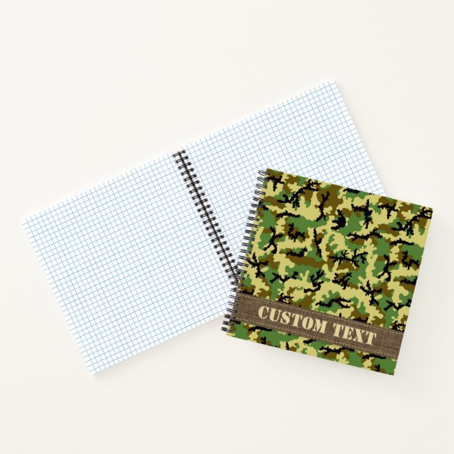 Woodland Camouflage Notizbuch (Innenseite)