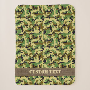 Woodland Camouflage Sherpadecke
