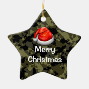 Woodland Camouflage Star Frohe Weihnachtsschmuck