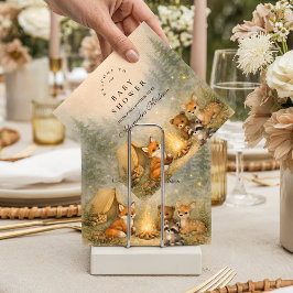 Woodland Campfire Baby Shower Serviette