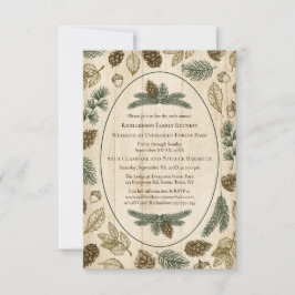 Woodland Camping Family Wiedersehen Jamboree GRILL Einladung