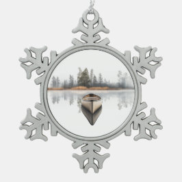 Woodland Canoe Holiday Ornament