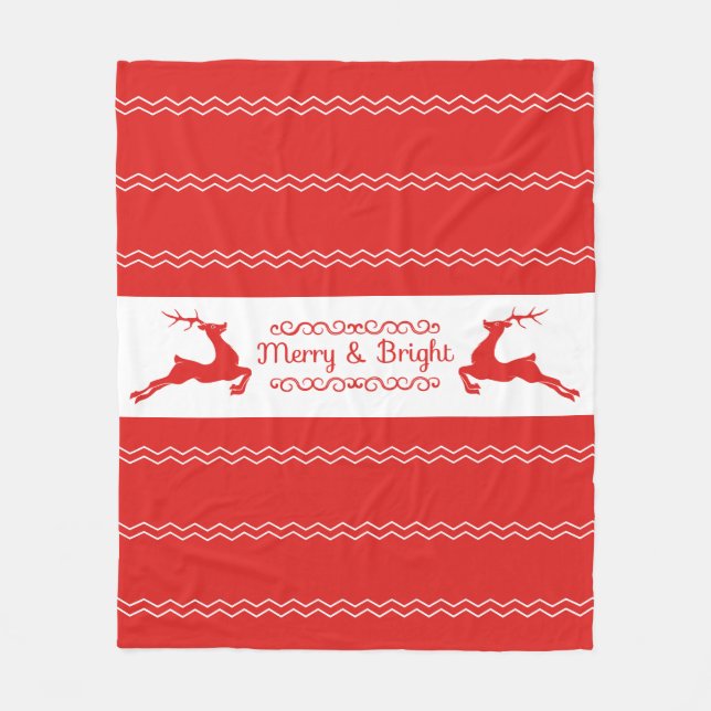 Woodland Christmas Fleece Blanket (Vorderseite)