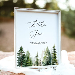 Woodland datiert Nachtgedanken. Date Jar Bridgame Poster