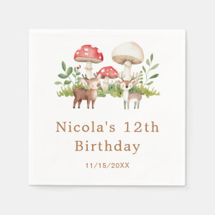 Woodland Dee Birthday Party Serviette