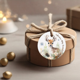 Woodland Deer Animal Baby Dusche Geschenkanhänger
