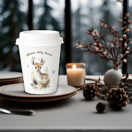 Woodland Deer Animal Baby Dusche Pappbecher