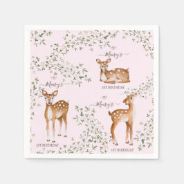 Woodland Deer Baby Dusche Serviette
