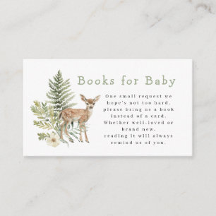 Woodland Deer Baby Shooting Books for Baby Begleitkarte