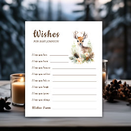 Woodland Deer Baby Showhandschuh will Baby