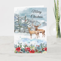 Woodland Deer Christmas