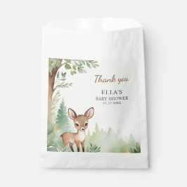 Woodland Deer Forest Neutral Baby Shower Geschenktütchen
