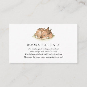 Woodland Deezer Books für Babybettkarte Begleitkarte