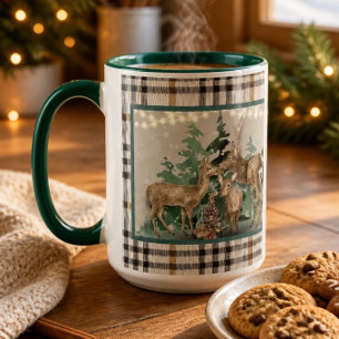 Woodland Dei Christmas Celebration Farbige Tasse