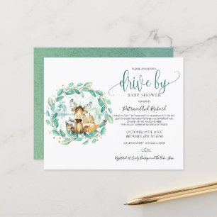 Woodland Drive by Baby Shower Budget Einladung
