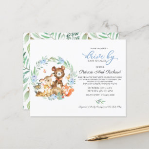 Woodland Drive by Baby Shower Budget Einladung