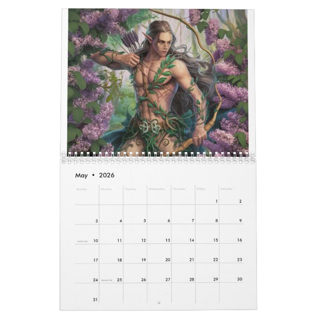 Woodland Elf Kalender (Mai 2026)
