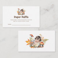 Woodland Fairy Baby Dusche Windeln Raffel Tickets