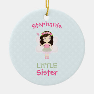 Woodland Fairy Princess Little Sister Keramik Ornament