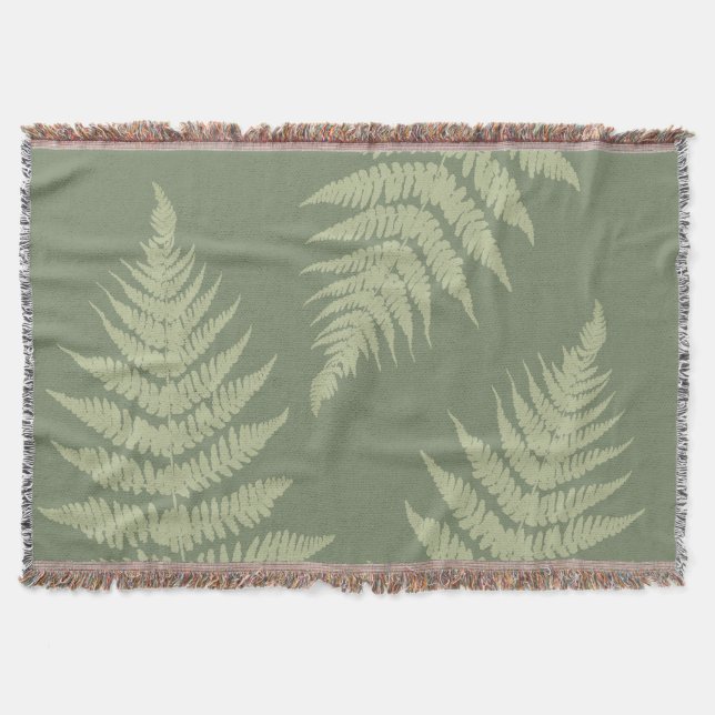 Woodland Fern hinterlässt kundenspezifische Hinter Decke (Vorderseite)