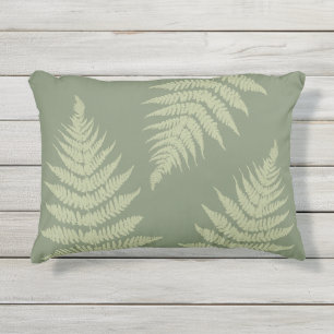Woodland Fern hinterlässt kundenspezifische Hinter Kissen Für Draußen