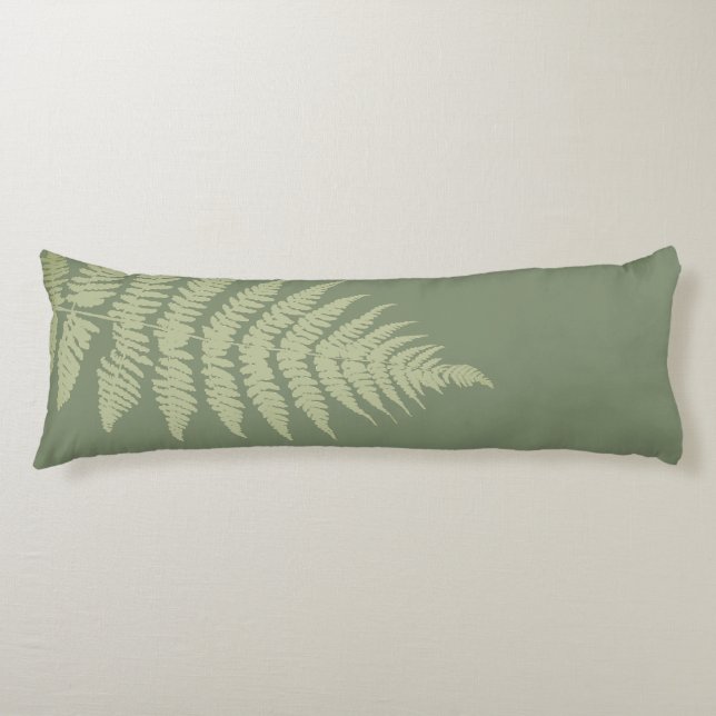 Woodland Fern hinterlässt kundenspezifische Hinter Seitenschläferkissen (Vorderseite)