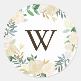 Woodland Floral Wreath Danke Stickers
