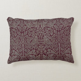 Woodland Foliage Red Rabbit William Morris Muster Dekokissen