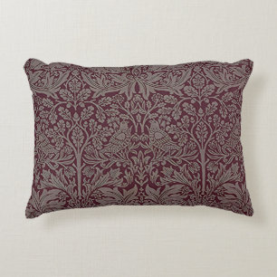Woodland Foliage Red Rabbit William Morris Muster Dekokissen