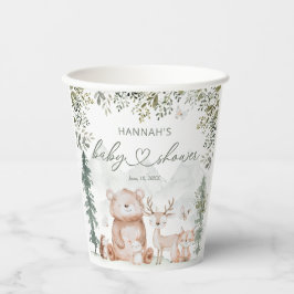 Woodland Forest Animals Kinderdusche Pappbecher