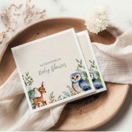 Woodland Forest Animals Kinderdusche Serviette