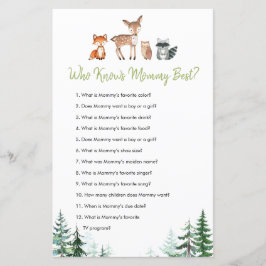 Woodland Forest Baby Dusche, die Mama am besten ke