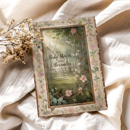 Woodland Forest Baby Dusche Einladung