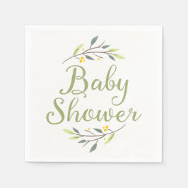 Woodland Forest Baby Dusche Napkins Serviette