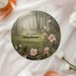Woodland Forest Baby Dusche Pappteller