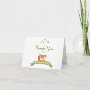 Woodland Forest Baby Dusche Vielen Dank Hinweis Ka Dankeskarte