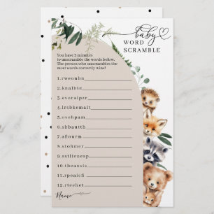 Woodland Forest Baby Showroom Scramble Spiel
