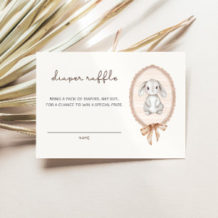 Woodland Forest Bunny Baby Dusche Windeln Windeln  Begleitkarte