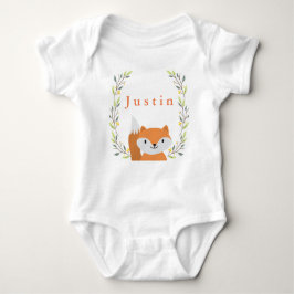 Woodland Forest Fox Baby Onsie Baby Strampler