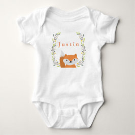 Woodland Forest Fox Baby Onsie Strampler